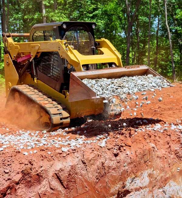 skidsteer on construction site